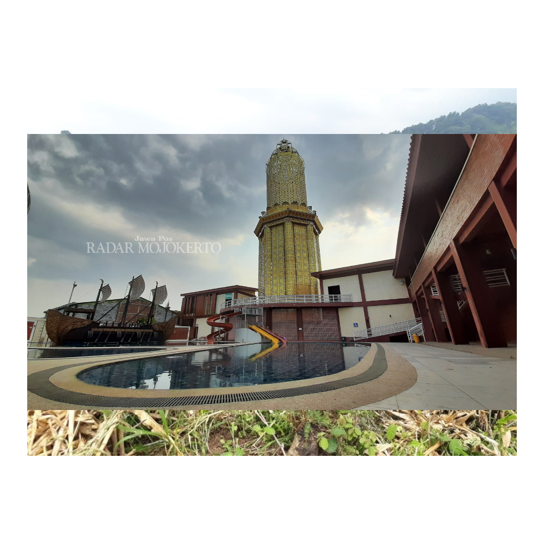 DESTINASI: Daya tarik wisata Pemandian Sekarsari yang telah direvitalisasi Pemkot Mojokerto dengan menyentuh dengan wahana waterpark dan kolam renang.