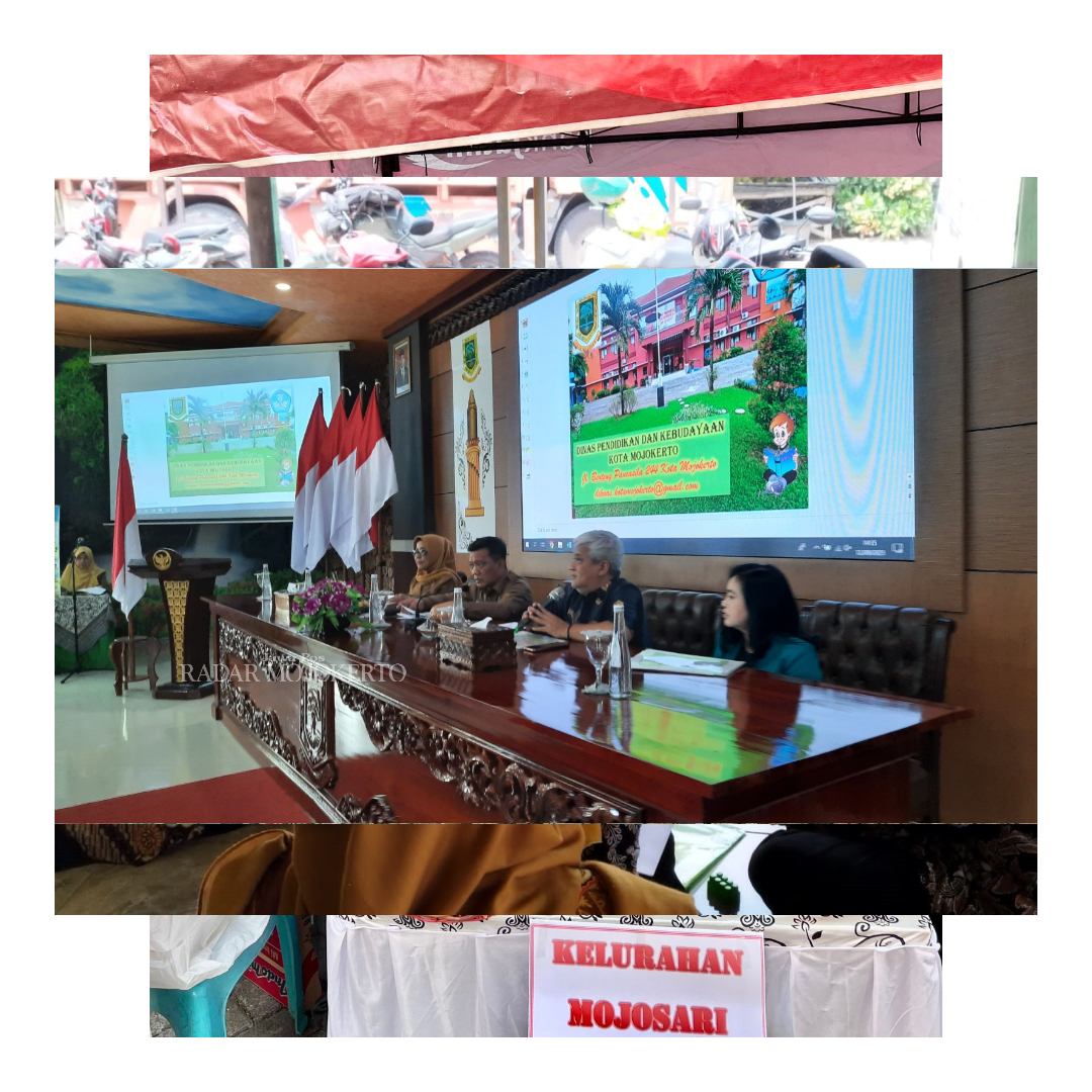 BEBER PROGRAM: Wakil Ketua DPRD anggota Komisi III saat melakukan kunjungan kerja di aula Dinas Pendidikan dan Kebudayaan Kota Mojokerto, Selasa (12/9).