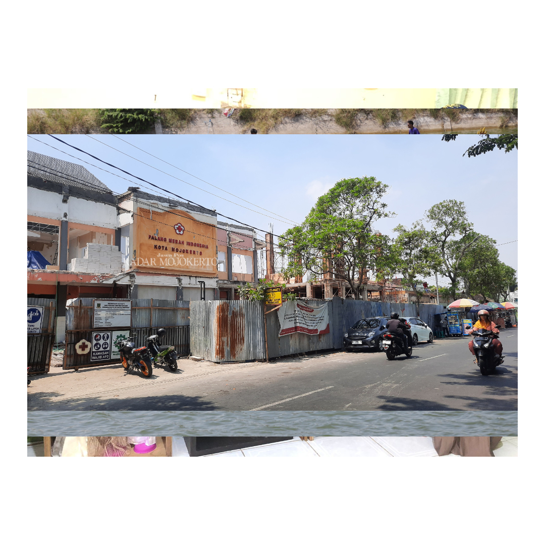 KEMANUSIAAN: Markas PMI Kota Mojokerto di Jalan Mojopahit Utara tahun ini sedang dalam proses rehabilitasi.