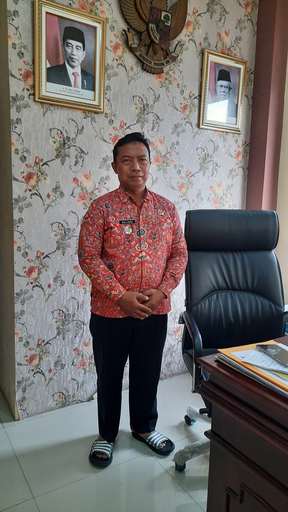 Camat Trowulan Kabupaten Mojokerto, Mujiono