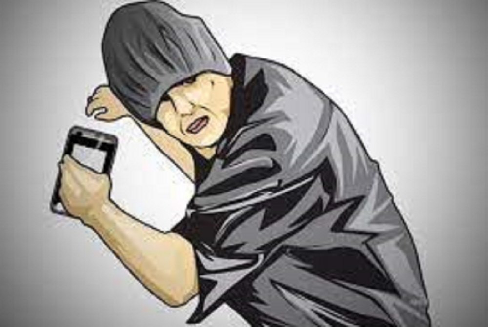 Ilustrasi pencuri HP