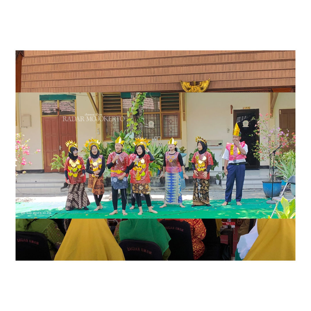 KAYA BUDAYA: Siswa SMPN 8 Mojokerto menampilkan lagu, drama maupun tari dari salah satu daerah dalam Festival Budaya Nusantara.