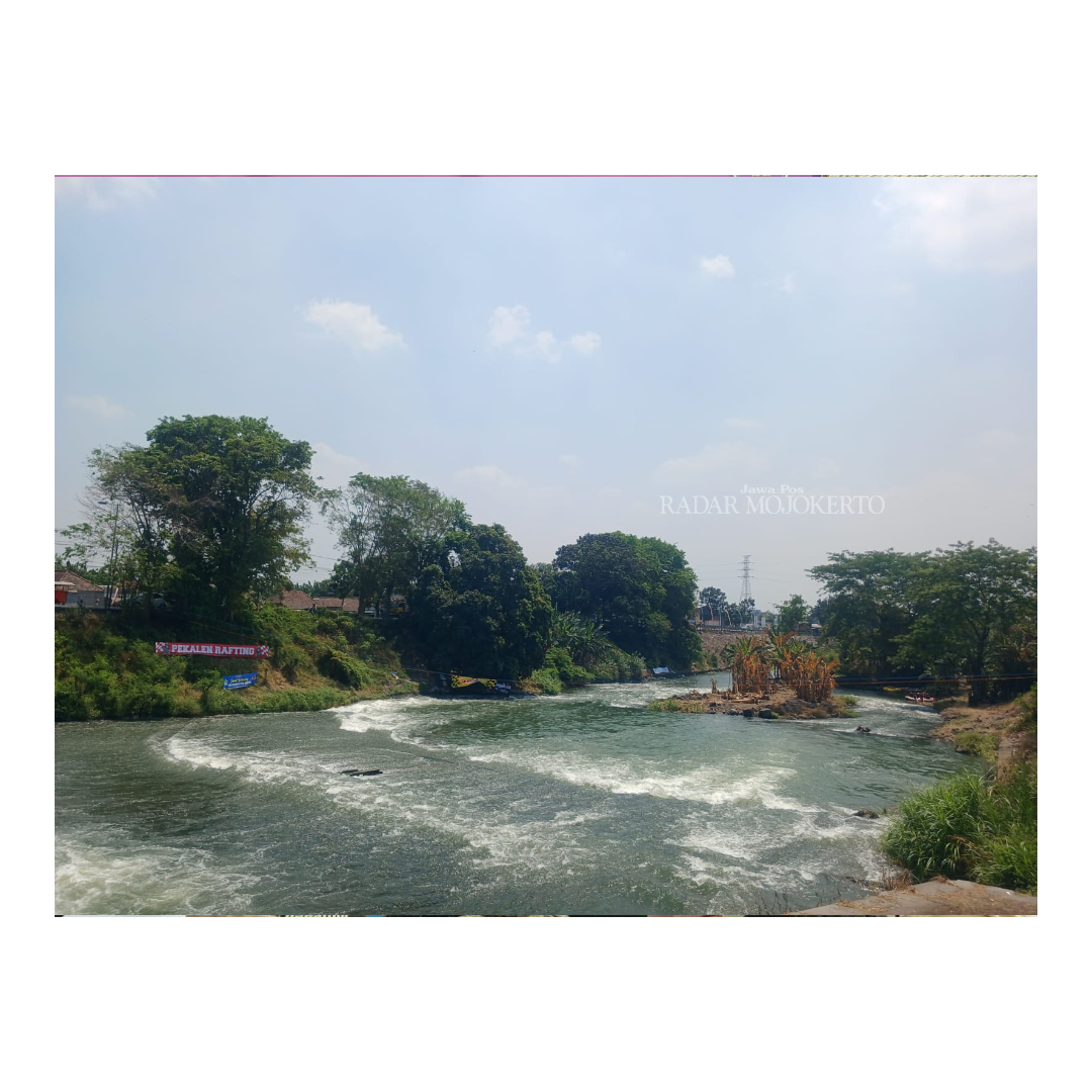 POTENSIAL: Kawasan DAM Rolak 3, Desa Mlirip, Kecamatan Jetis, Kabupaten Mojokerto, cocok menjadi area wisata susur sungai.
