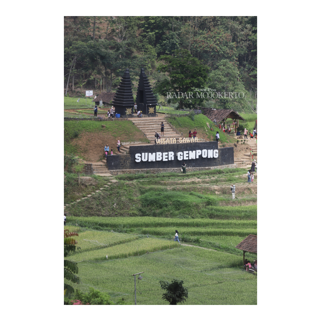 ALAMI: Kondisi lembah di Sumber Gempong, Kecamatan Trawas, Kabupaten Mojokerto.