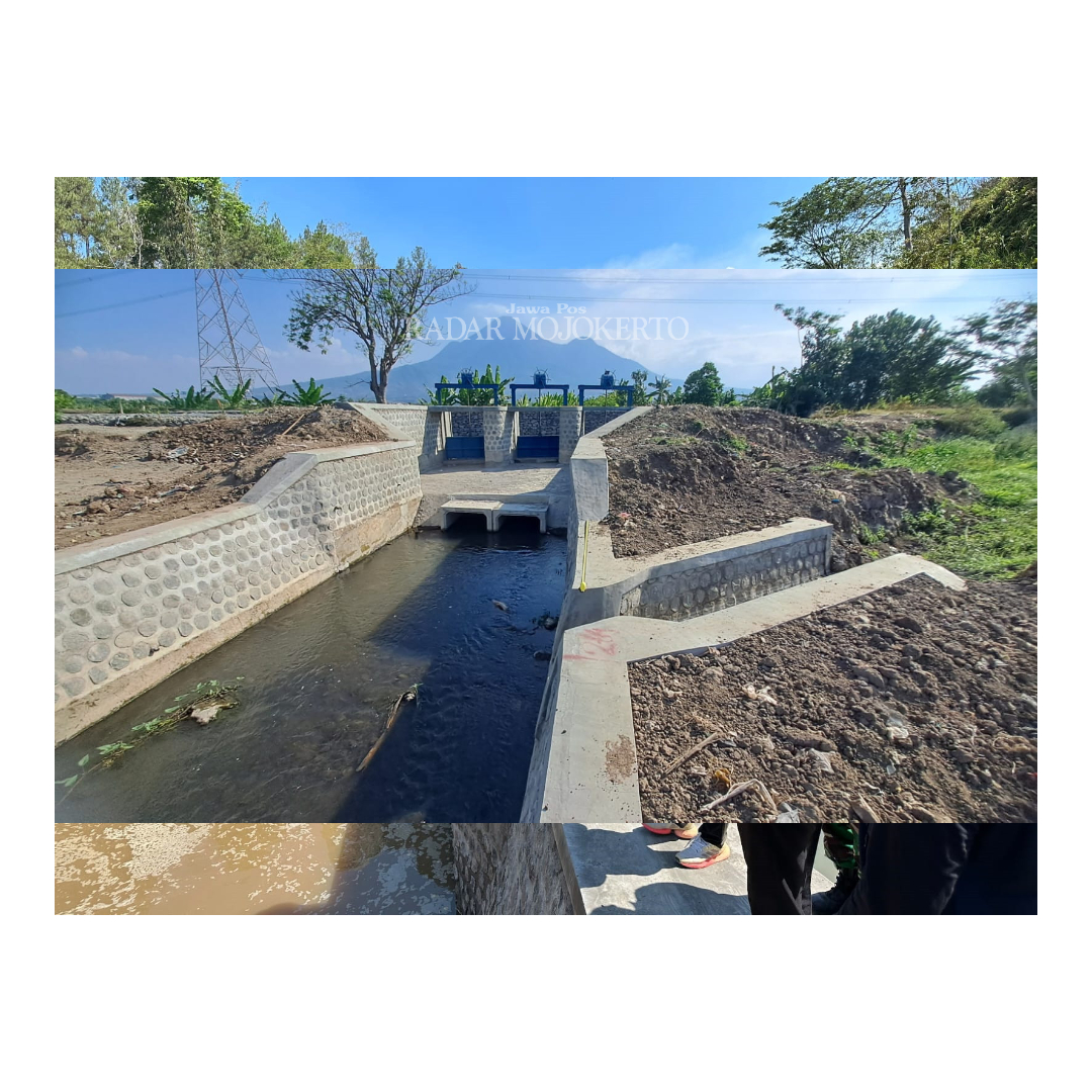 Rehabilitasi irigasi Wonokusumo, Kecamatan Kutorejo.