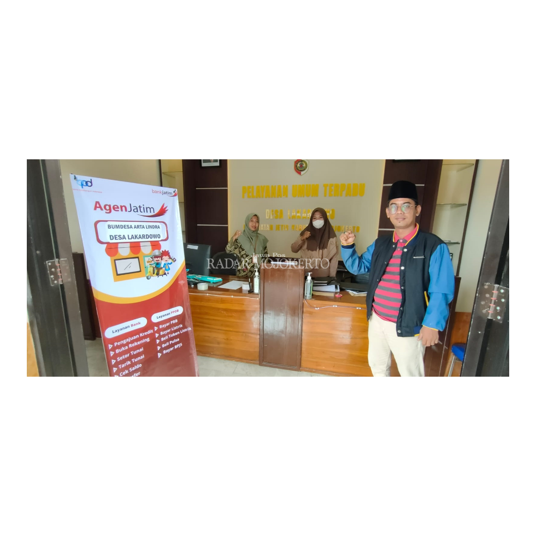 KOMITMEN: Pemdes Lakardowo, Kecamatan Jetis, komitmen mempercepat penggunaan digitalisasi untuk pembayaran PBB.