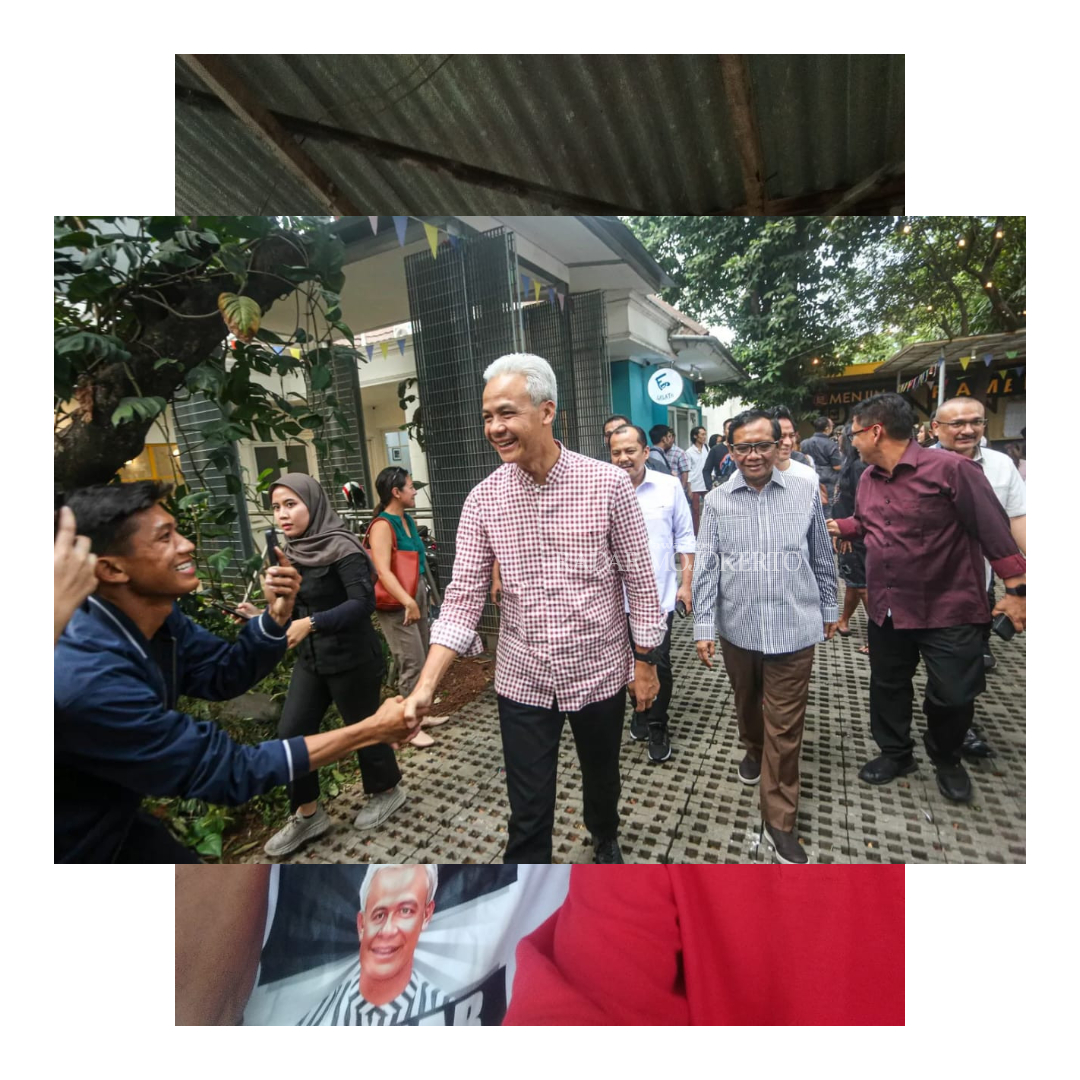 SAPA WARGA: Pasangan Capres-Cawapres nomor urut 3, Ganjar Pranowo-Mahfud MD