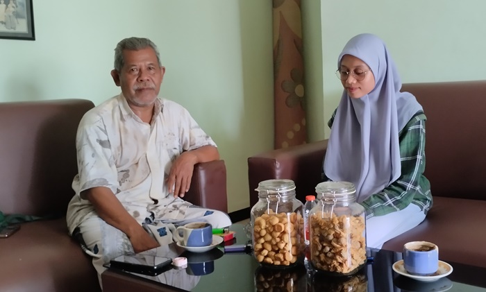 INSPIRATIF: Gianto warga Desa Wonorejo, Kecamatan Trowulan menginspirasi generasi muda dalam berwirausaha.