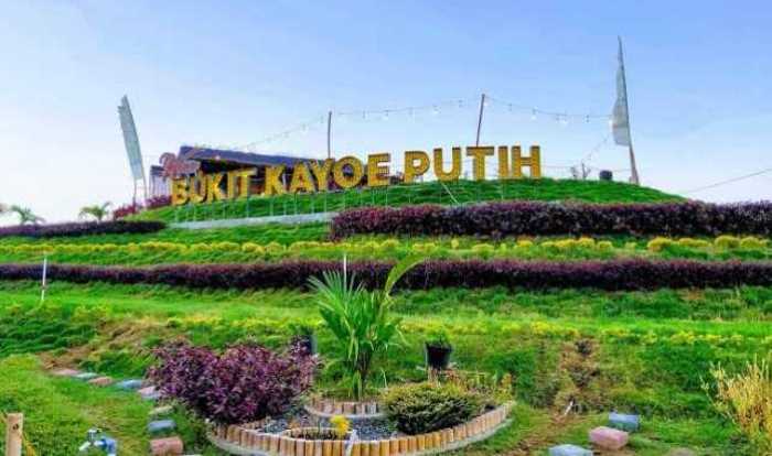 MENAWAN: Pesona pemandangan alam dari wisata Bukit Kayoe Putih menjadi daya tarik tersendiri bagi para pengunjung. (dok internet)