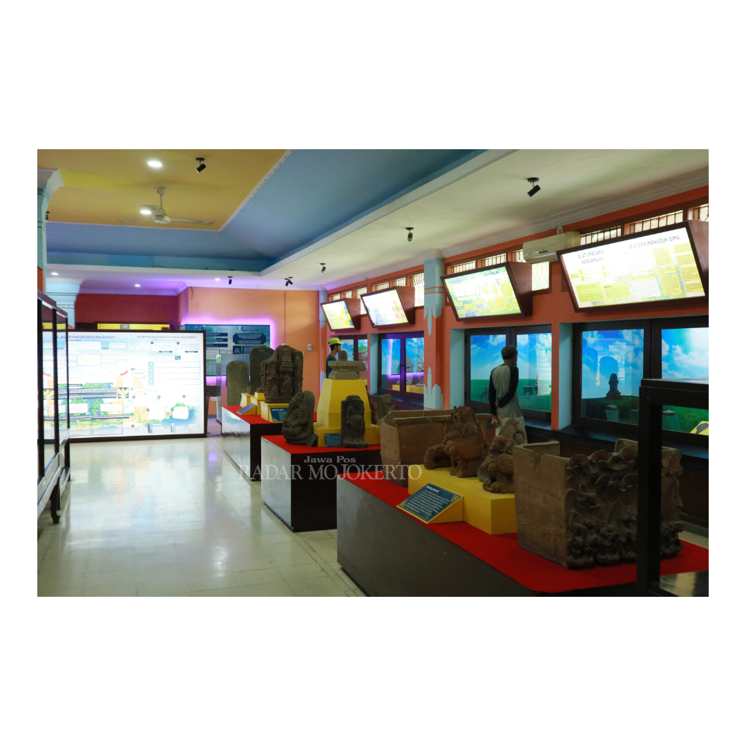 MUSEUM SEJARAH: Museum Trowulan di Pusat Informasi Majapahit, Desa/Kecamatan Trowulan, Kabupaten Mojokerto.