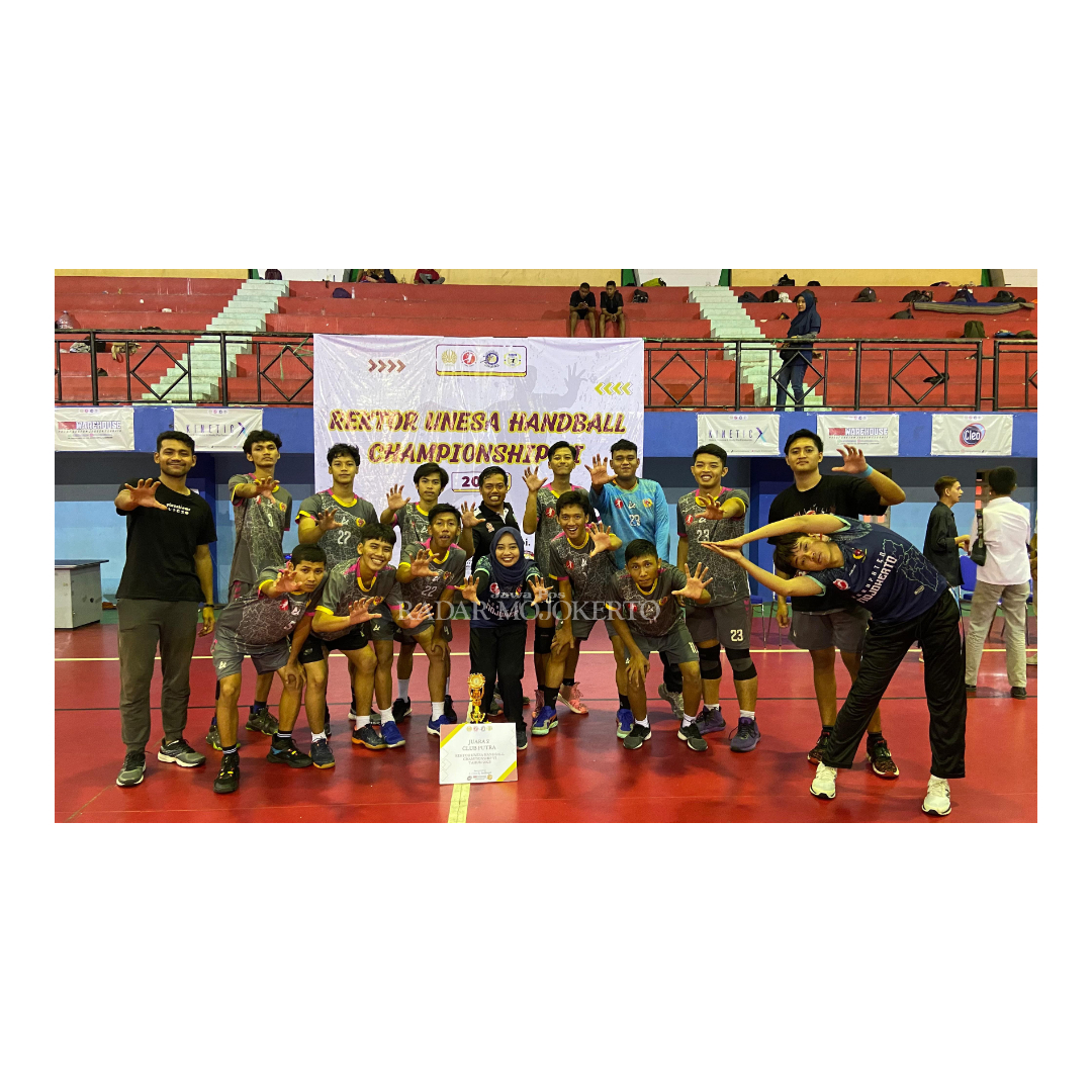 ASAH PERFORMA: Tim Majapahit Handball Club di kompetisi Rektor Unesa Handball Championship VI 2023, akhir Desember lalu.