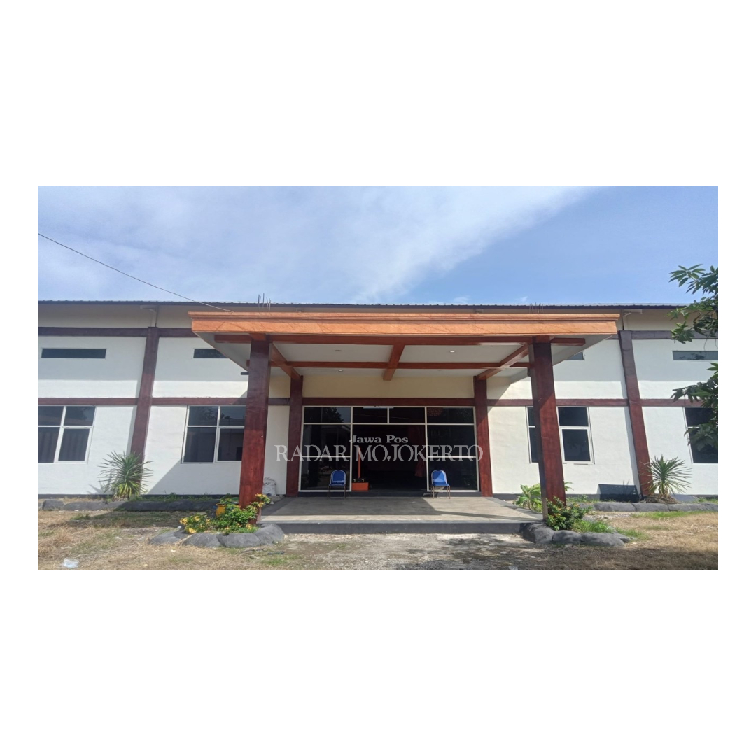 FASILITAS: Gedung olahraga Sapta Cipta di Desa Sukoanyar, Kecamatan Ngoro, menjadi salah satu infrastruktur yang berdampak positif bagi masyarakat.