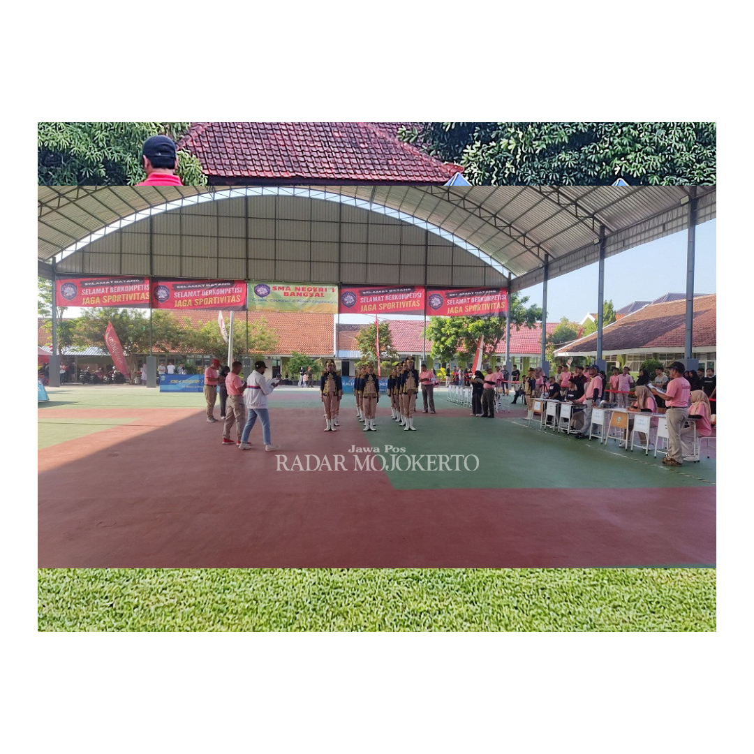 POTENSI: Sejumlah pelajar dari berbagai daerah mengikuti kompetisi LKBB Angkasa Piala Kemenpora yang digulirkan oleh SMAN 1 Bangsal.