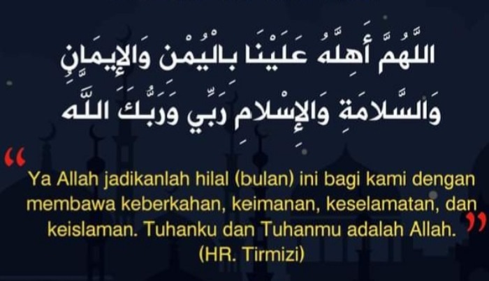 MUSTAJAB: Doa memasuki bulan Rajab. (foto: dok internet)