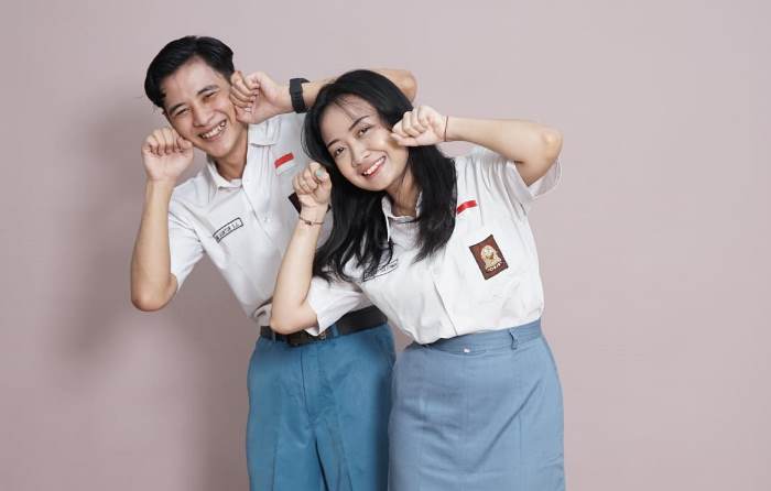 CIAMIK: Hasil self-photo sepasang remaja di salah satu studio di Desa Mojoranu, Kecamatan Sooko, Kabupaten Mojokerto (Sayyidah Hafidhatul Ilmi dok for Radar Mojokerto).