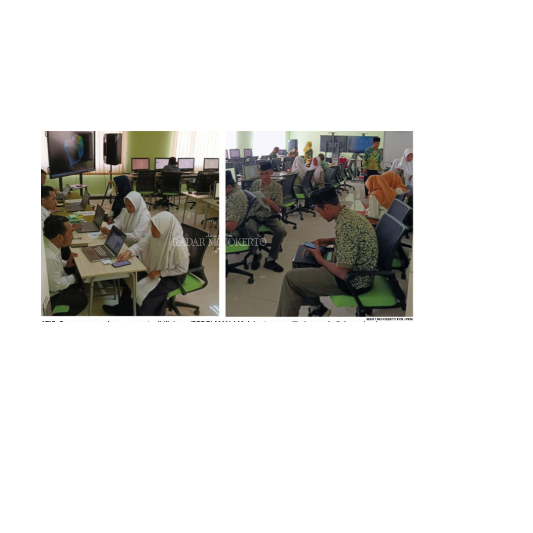 GRATIS: Suasana penerimaan peserta didik baru (PPDB) MAN 1 Mojokerto yang dibuka menjadi dua gelombang.