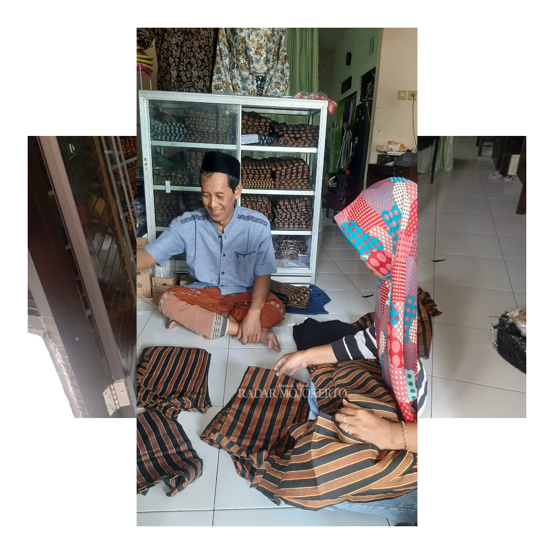 KOSTUM ADAT: Kain lurik menjadi identitas pakian adat Jawa.