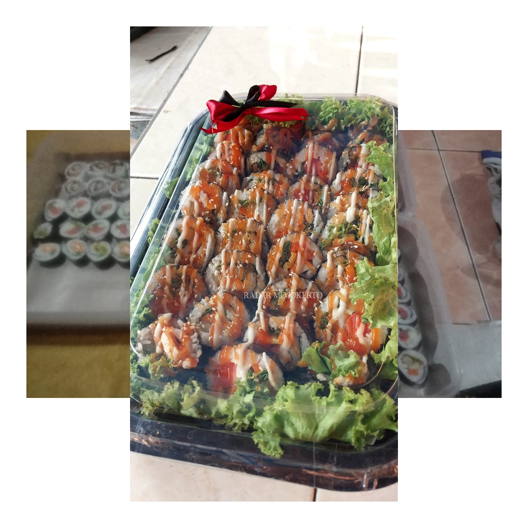 UNIK: Makanan khas Korea Kimbap mirip sushi asal Jepang.