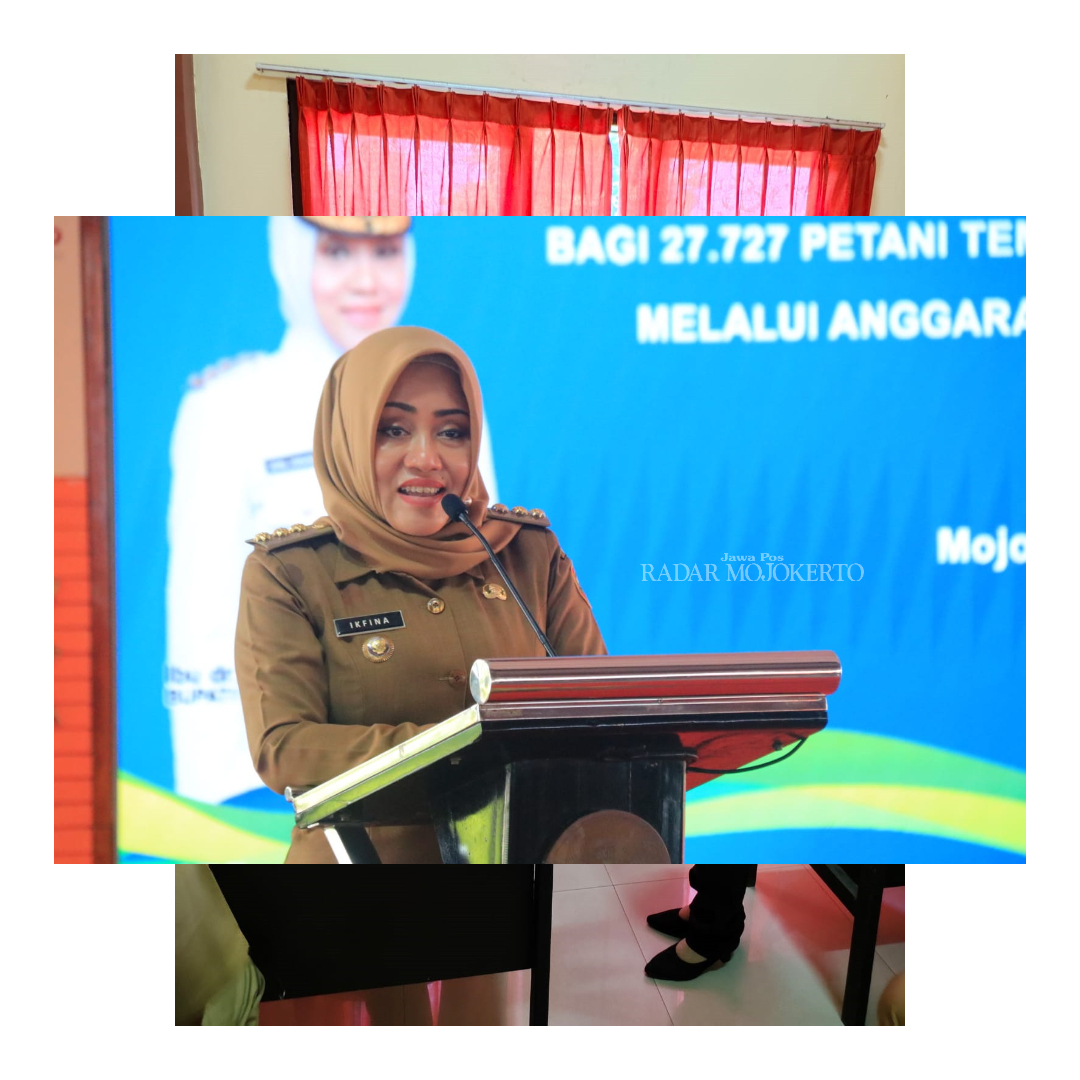 Bupati Mojokerto Ikfina Fahmawati ketika menyampaikan arahan terkait pengelolaan keuangan.