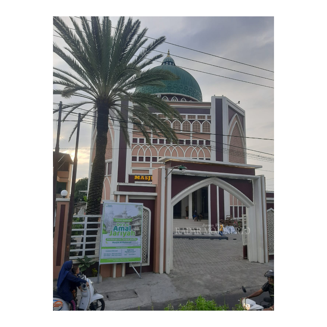 TUMBUH SUBUR: Pohon Kurma Azwa di sudut timur-selatan Masjid Al-Mubarok yang berada di Jalan Riyanto nomor 17, Kelurahan Prajurit Kulon, Kecamatan Prajurit Kulon, Kota Mojokerto, Kamis (15/03).