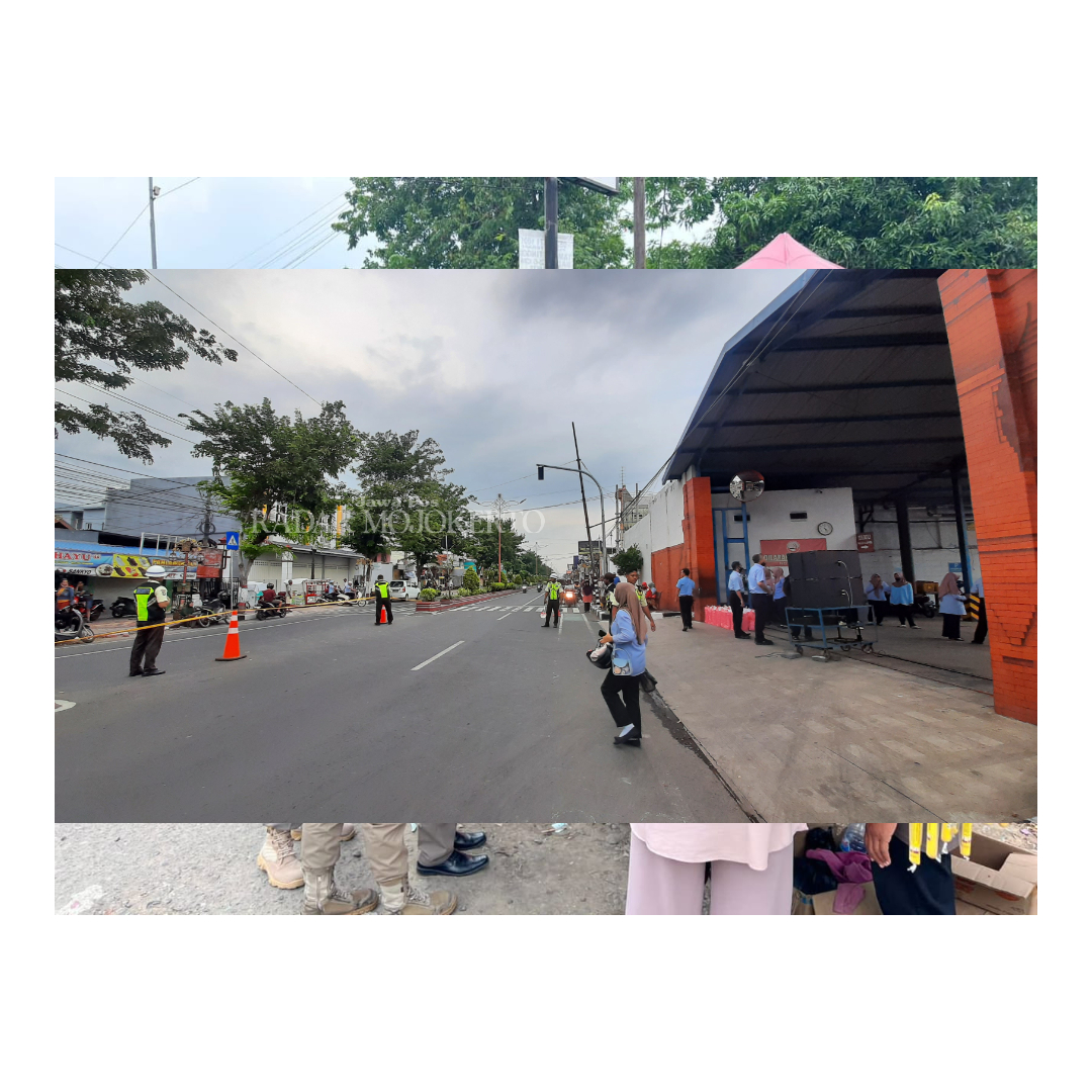 PEKERJA: Sejumlah buruh dari salah satu perusahaan di Jalan Pahlawan, Kota Mojokerto saat pulang bekerja, Selasa (26/3).