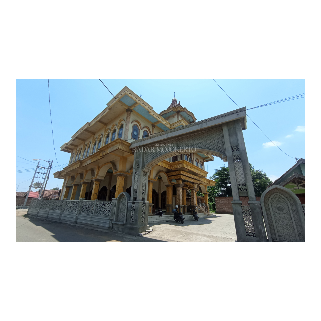 UNIK : Masjid At-Taqwa di Desa Kejagan, Kecamatan Trowulan, Kabupaten Mojokerto punya arsitektur unik, Rabu (27/3) siang.