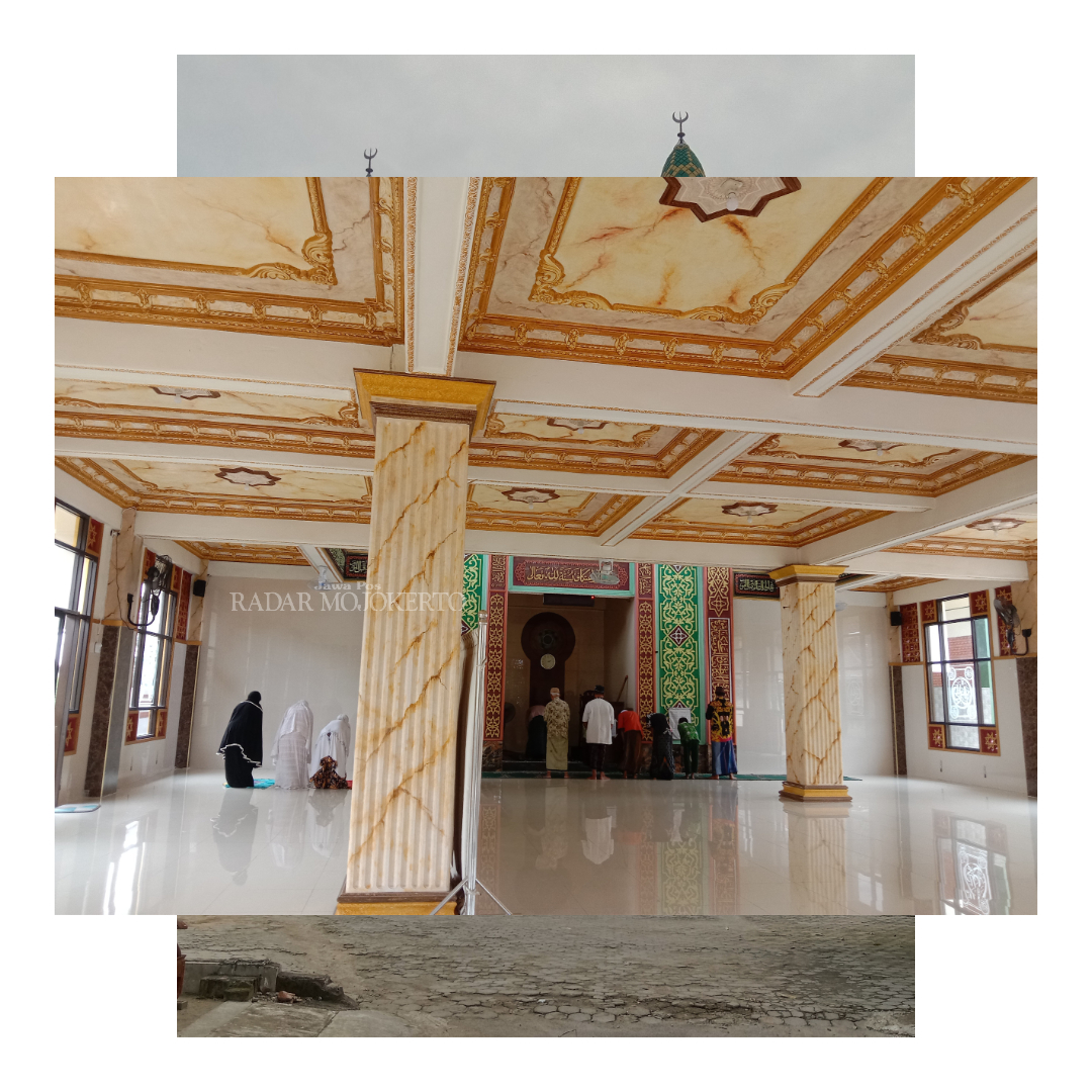 APIK: Masjid Rahmat yang berlokasi di tengah perkampungan Dusun Kedungpring, RT07/RW03, Desa Jampirogo, Kecamatan Sooko, Kabupaten Mojokerto, Senin (25/3/2024).