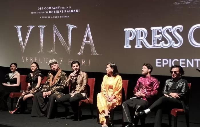 Jumpa pers film Vina: Sebelum 7 Hari. (Abdul Rahman/ JawaPos.com)