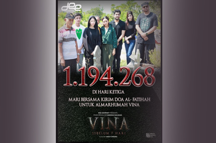 Jumlah penonton film VIna Sebelum 7 Hari naik drastis. (dee company)