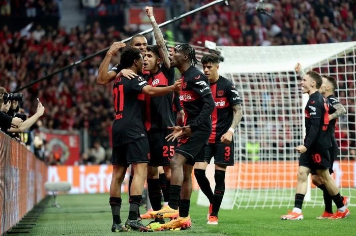 Bayer Leverkusen tak terkalahkan dalam 50 laga sepanjang musim ini dan berhasil lolos ke final Liga Europa 2023-2024. (AP)