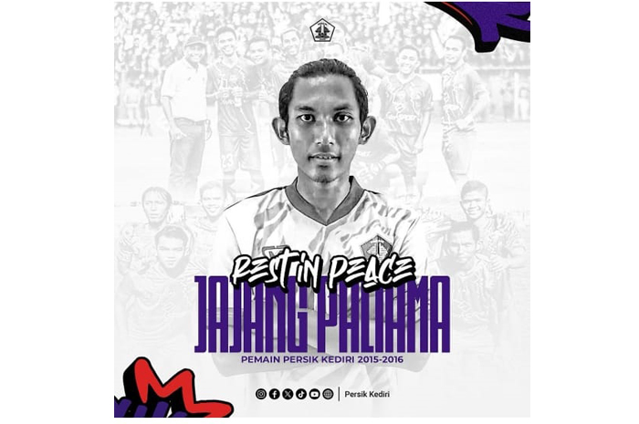 Akun resmi Persik Kediri @Persikfofficial mengunggah kabar duka melalui instagram