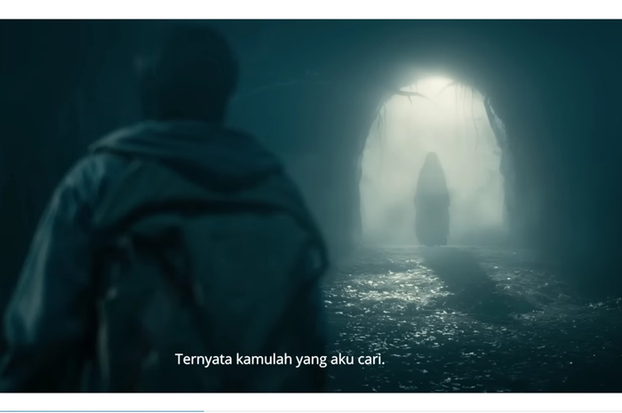 MENYERAMKAN: Salah satu scene ketika Respati masuk ke dalam mimpinya dengan berjumpa seorang perempuan berambut panjang yang misterius. (foto. dok: Trailer Malam Pencabut Nyawa)