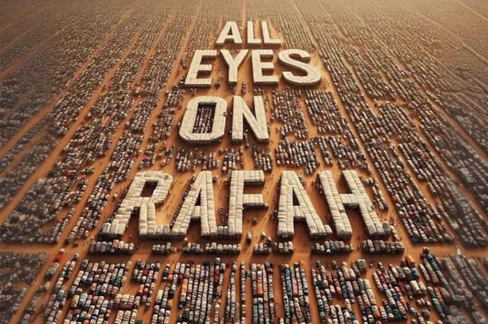 Jutaan orang ramaikan ungkapan All Eyes on Rafah di media sosial (tangkapan layar akun X @insiderworld_1