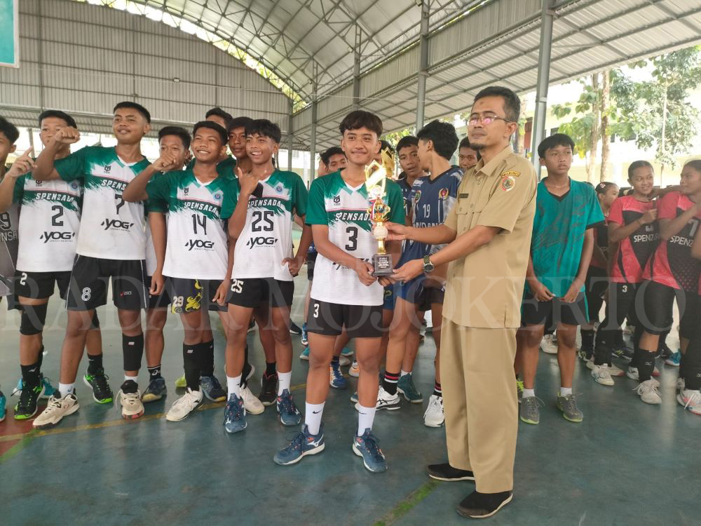 JUARA: Cabor bola voli menyelenggarakan Olimpiade Olahraga Siswa Nasional (O2SN) SMP tahun 2024.