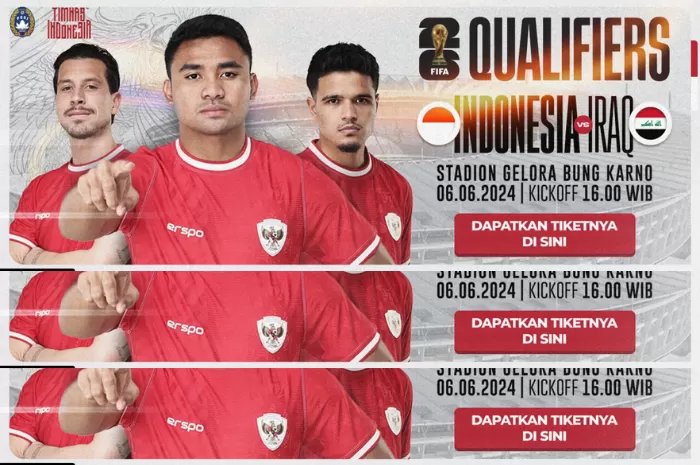Jelang laga timnas Indonesia Vs Irak, tiket yang dijual sudah sold out. (Jawa Pos)