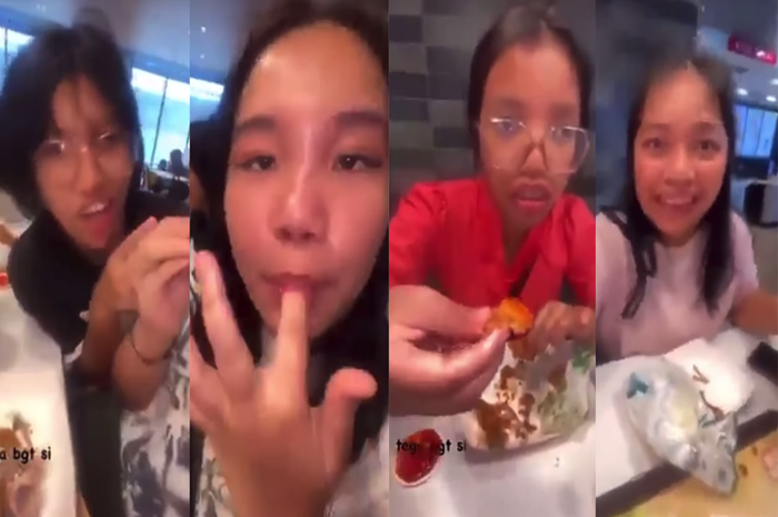KEJI: Video viral yang telah beredar berisi empat remaja siswi yang mengolok-olok anak-anak yang menjadi korban di Palestina. (foto: editing yeni trihapsari)