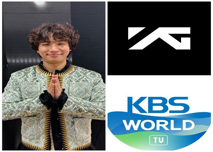 Foto Kolase Daesung BIGBANG , logo YG Entertainment, dan logo KBS. (istimewa)