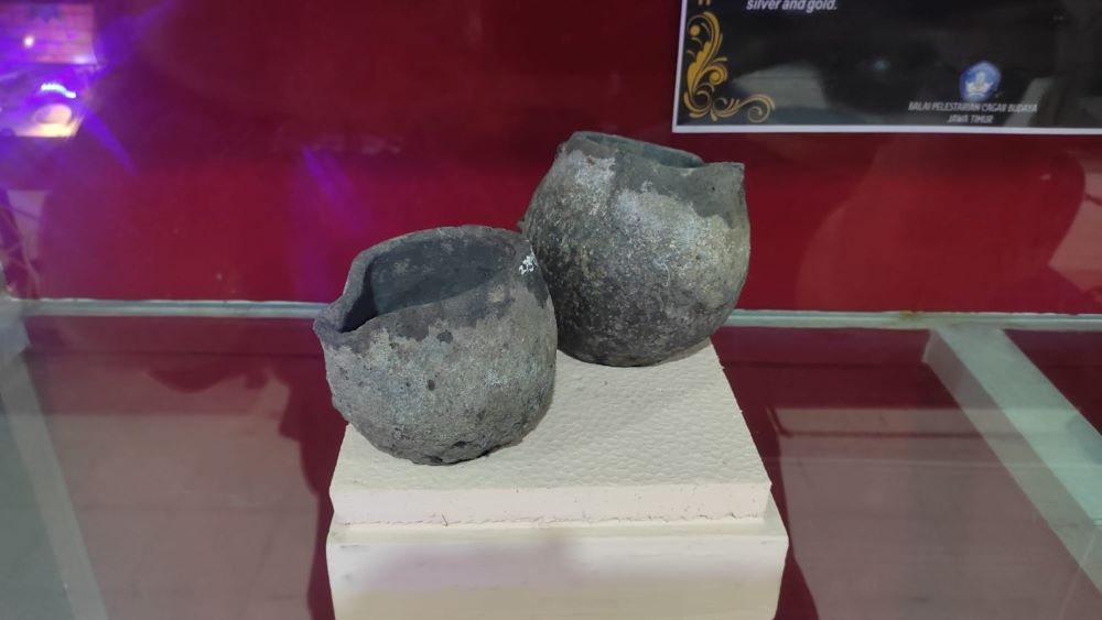 ARTEFAK: Kowi alias cetakan emas dari zaman Majapahit koleksi Museum PIM, Trowulan.