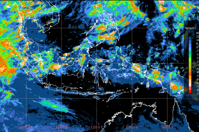 Satelit BMKG  yang menunjukkan cuaca pada 18 Agustus 2024.