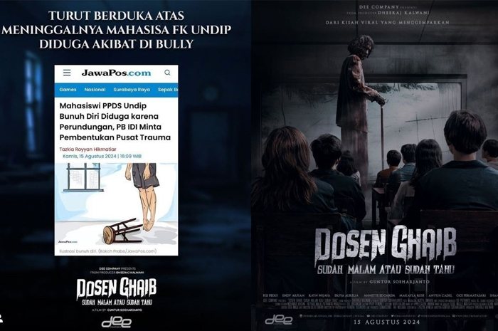 Unggahan promo film Dosen Gaib yang dilakukan Dee Company