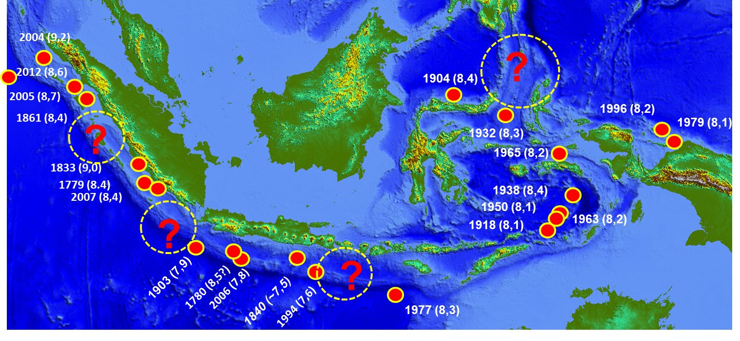 Peta Gempa Megathrust (BMKG)