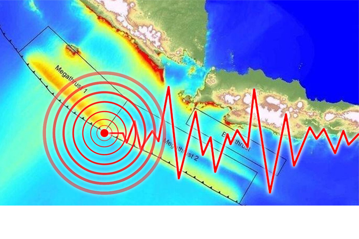 Gempa megathrust berpotensi melanda Sumatera dan Lampung.