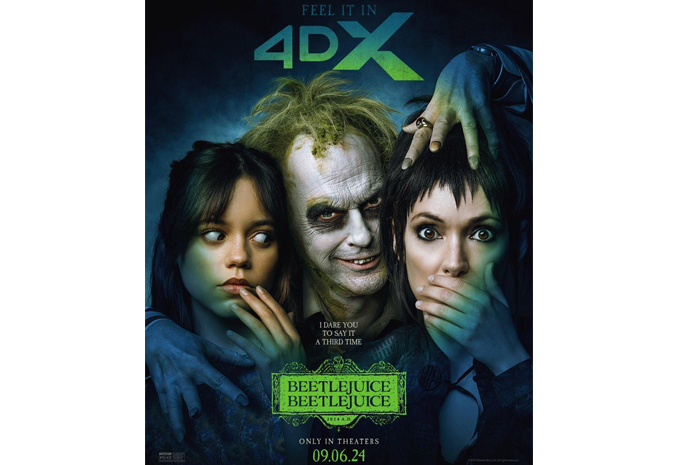 Poster film Beetlejuice yang akan tayang September. (@_infamoushoror)