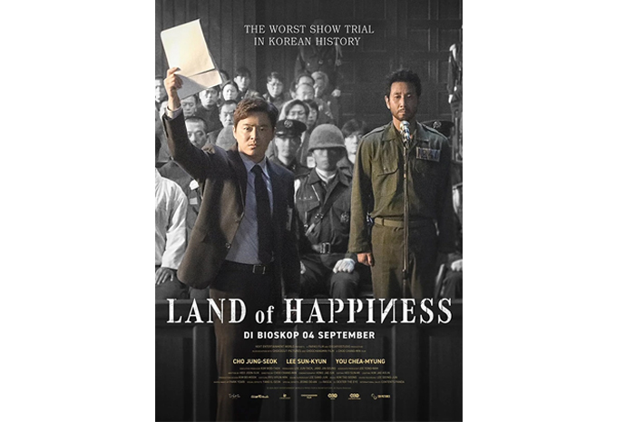 Poster film Land Of Happiness yang akan tayang di bioskop pada 4 September 2024 mendatang. (teater.co)