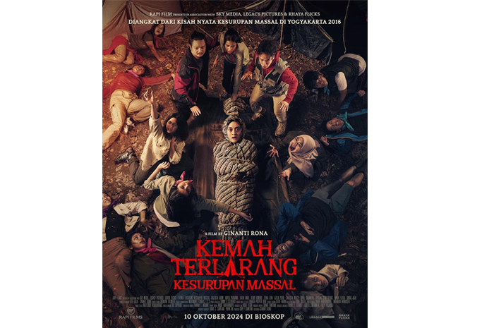 Kemah Terlarang Kesurupan Massal yang akan tayang di bioskop pada Oktober 2024 mendatang.&nbsp;&nbsp; (@nayladpurnama)