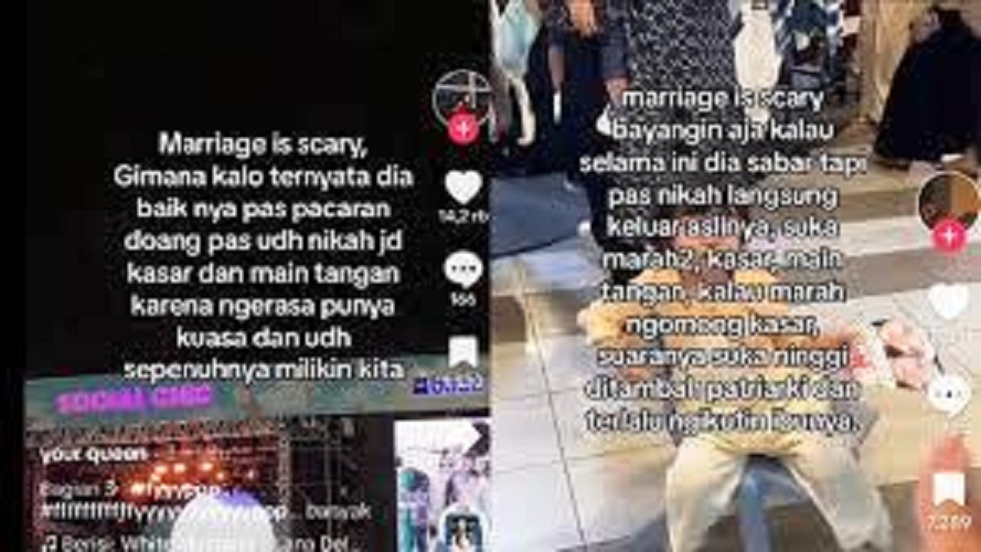 Konten Marriage is Scary di Media Sosial Tiktok (foto: Istimewa)