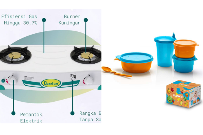 Ada apa dengan Quantum dan Tupperware yang bangkrut bersama? Sumber: dok. Tupperware.coid dan Instagram @quantum_indonesia.
