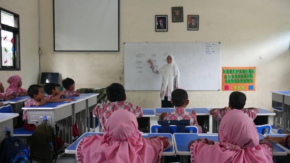 BERKUALITAS: Selain akademik banyak program unggulan pembelajaran lainnya yang ditawarkan MI Permata Mojokerto.