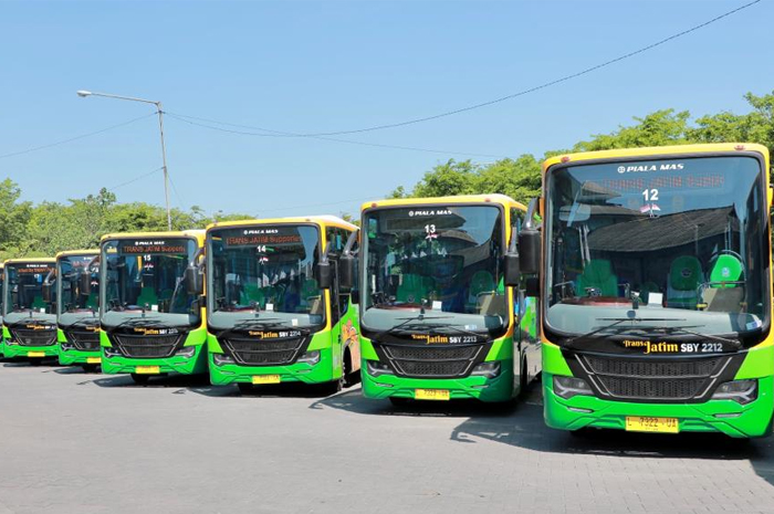 Bus Transjatim Koridor V rute Surabaya-Bangkalan resmi beroperasi
