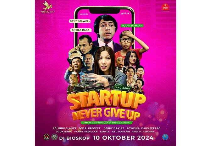 Poster film Start Up Never Give Up yang akan tayang di bioskop pada Oktober 2024 medatang (@startupnevergiveup.official)